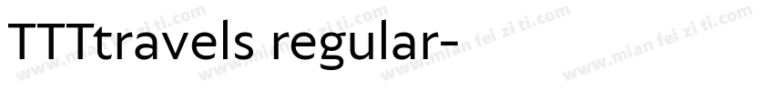 TTTtravels regular字体转换
